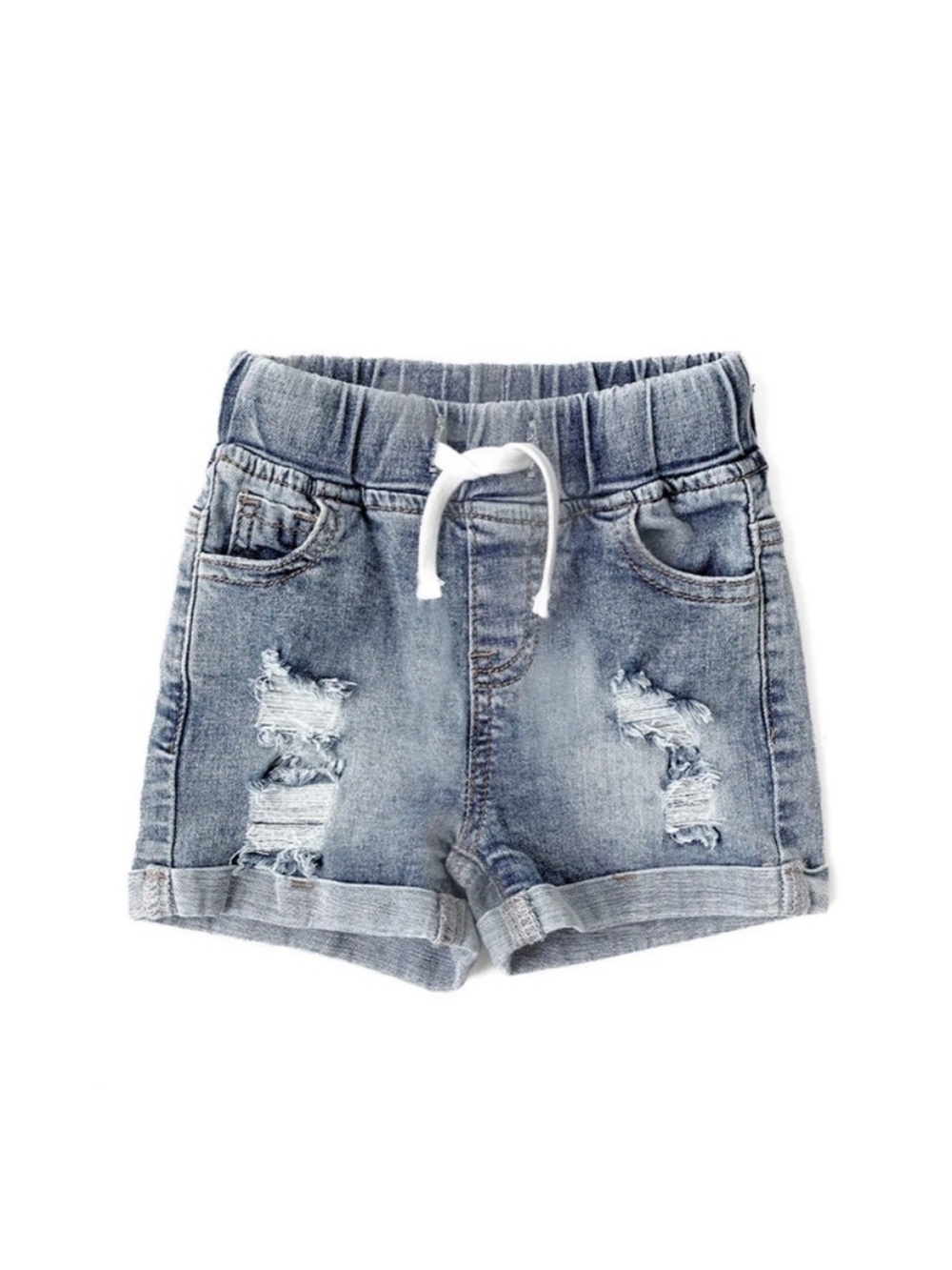 Little Bipsy Distressed Denim Shorts